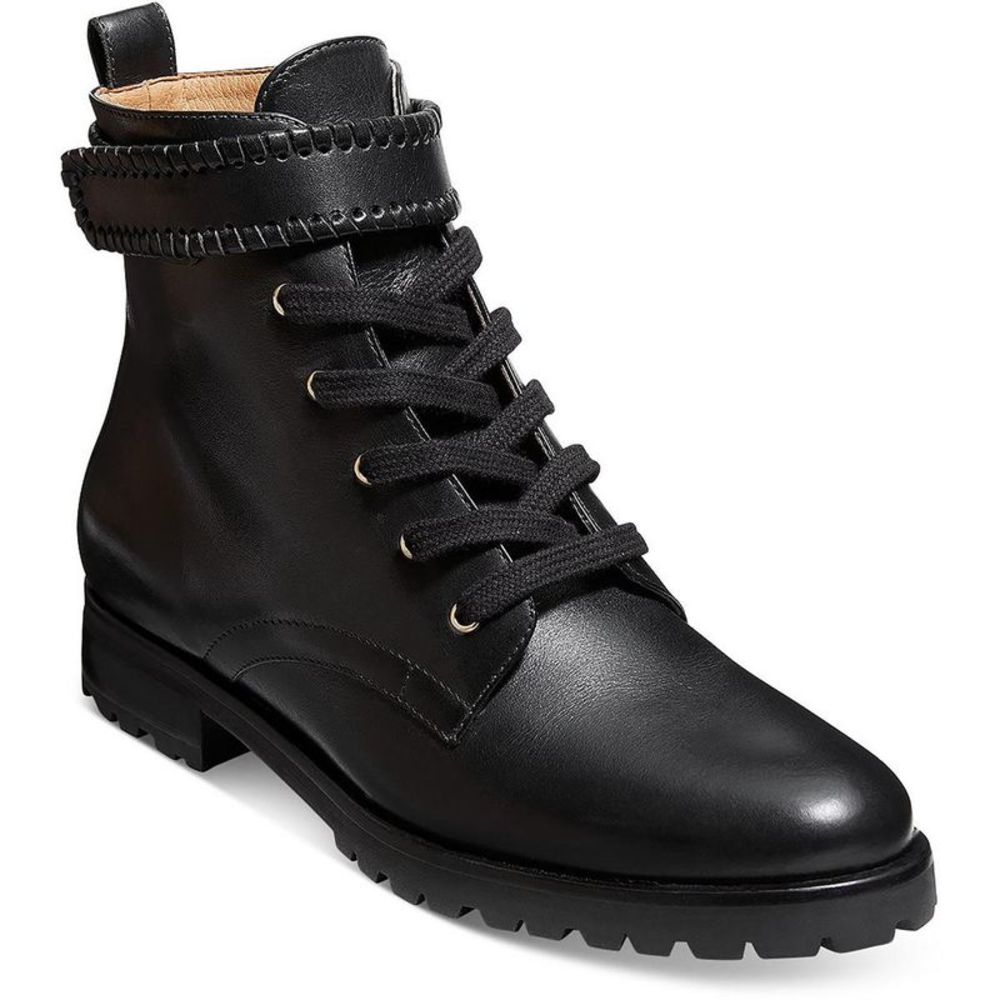 Jack Rogers Womens Peyton Black Suede Whipstitch Booties Shoes